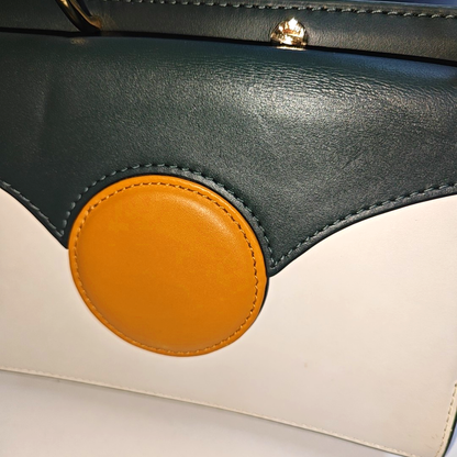 Danse Lente White Leather Single Shoulder Bag Crossbody Bag Golden hardware Removable shoulder strap-(SKU)-941106853