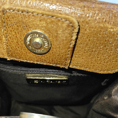 YSL Tote bag Brown Leather Handbag Golden hardware-(SKU)-939231037