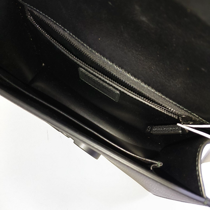 DIOR 30 Montaigne Black Leather Montaigne Bag Crossbody Shoulder Bag Black Hardware Removable Strap-(SKU)-953966390