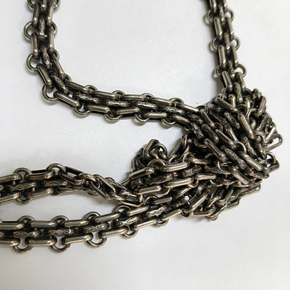 CHANEL 2.55 Small Black Leather Quilted Chain Shoulder Bag with Palladium Hardware, 13 Clasps-(SKU)-968740312