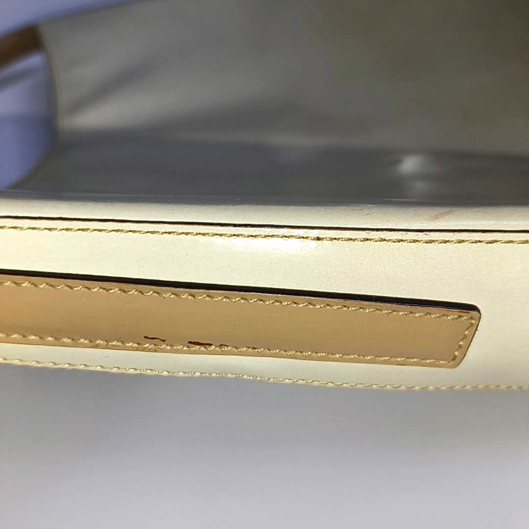 PRADA Beige Leather Single Shoulder Bag Silver Hardware-(SKU)-932498000