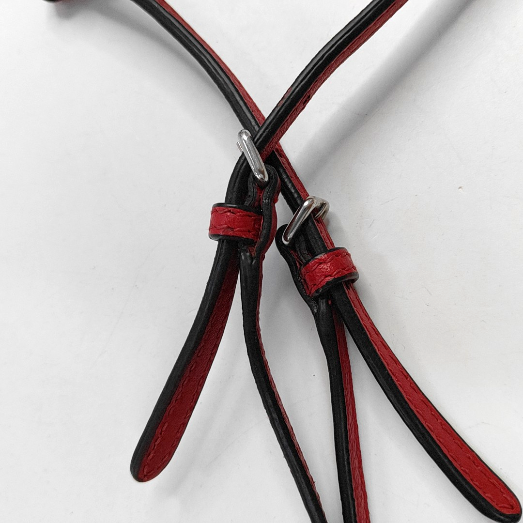 Miu Miu mini Red Calf Leather Crossbody Shoulder Bag Tote Silver Hardware Removable shoulder strap-(SKU)-956465085