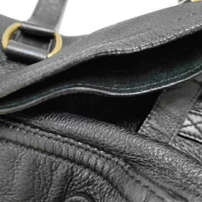 YSL DOWNTOWN CABASBlack Leather Single Shoulder Bag-(SKU)-939374057