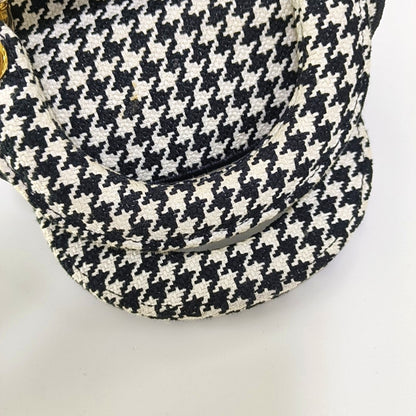 DIOR Lady Dior Mini Black Canvas Embroidered Shoulder Bag Tote Crossbody Bag with Detachable Strap-(SKU)-967459820