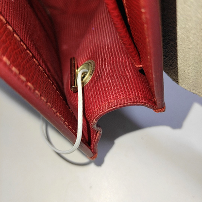 FURLA Metropolis Red Leather Printed Crossbody Single Shoulder Bag Golden hardware Removable shoulder strap-(SKU)-931098116