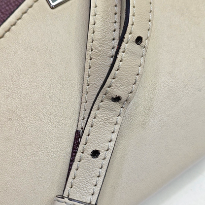 BURBERRY Macken Small size Burgundy Cowhide Single Shoulder Bag Crossbody Bag Silver Hardware Removable shoulder strap-(SKU)-947140810