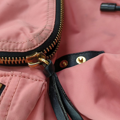 BURBERRY The Rucksack Medium size Pink Nylon Backpack Golden hardware-(SKU)-955860054