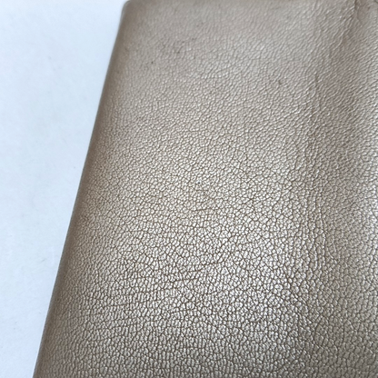 Cartier Champagne Leather Wallet Golden hardware-(SKU)-942555569