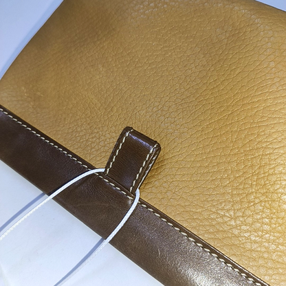 LOEWE Brown Cow Leather Grained Handbag Golden hardware-(SKU)-943656092