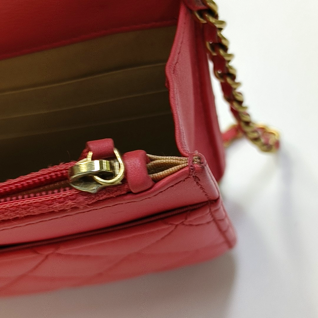 CHANEL TRENDY CC Pink Lamb Leather Quilted Shoulder Bag with Removable Strap-(SKU)-958650278