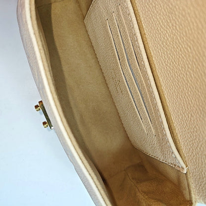 LOUIS VUITTON MADELEIN Nano White Leather Monogram Embossed Shoulder Bag Tote Bag Crossbody Bag Golden Hardware Removable Shoulder Strap Accessories Included-(SKU)-966288276