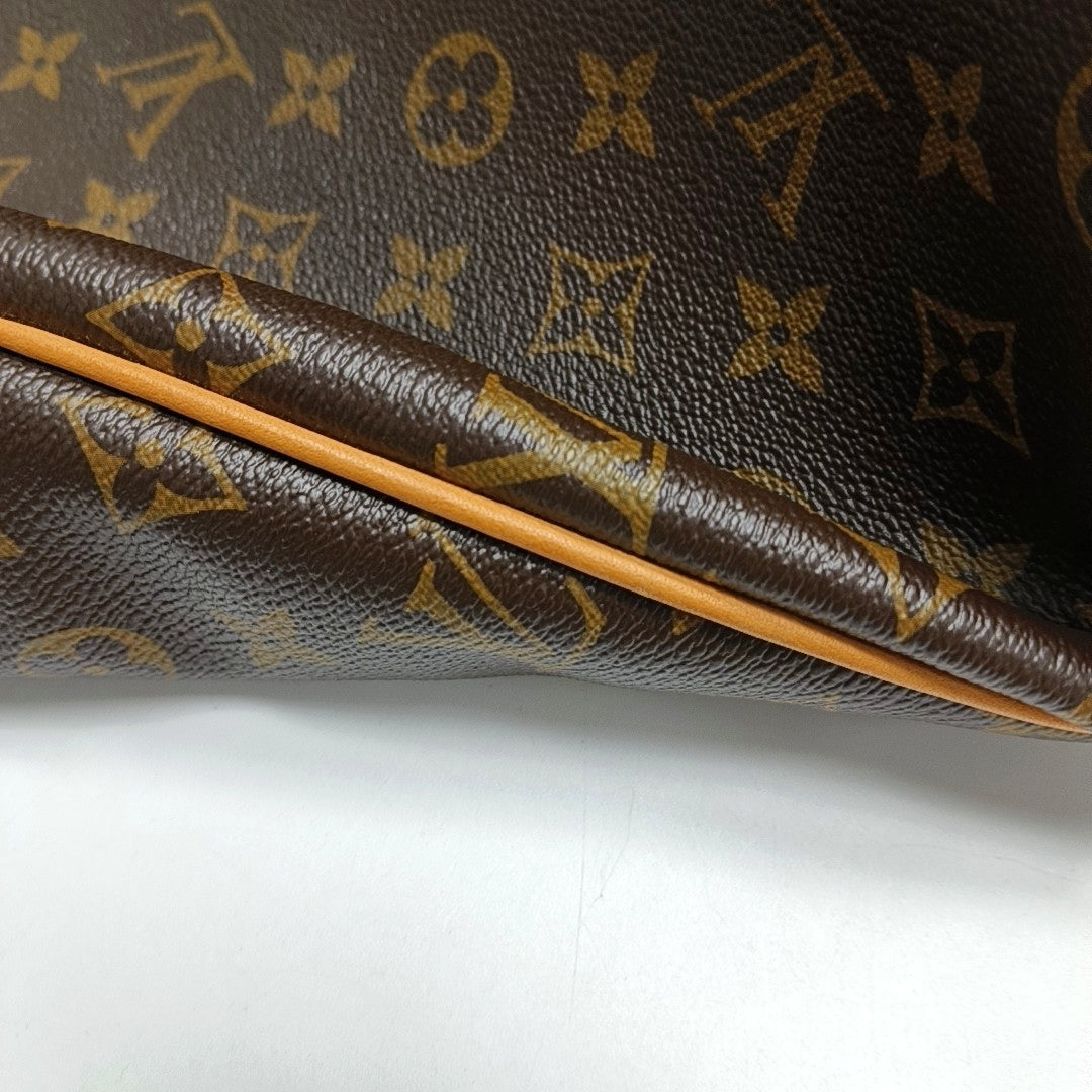 LOUIS VUITTON DELIGHTFUL Brown Coated Canvas Monogram Tote Bag Single Shoulder Bag Golden Hardware-(SKU)-971271312