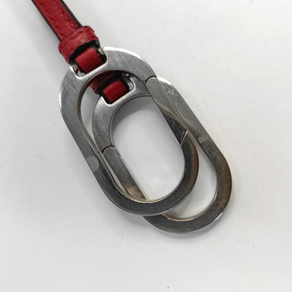 Miu Miu mini Red Calf Leather Crossbody Shoulder Bag Tote Silver Hardware Removable shoulder strap-(SKU)-956465085