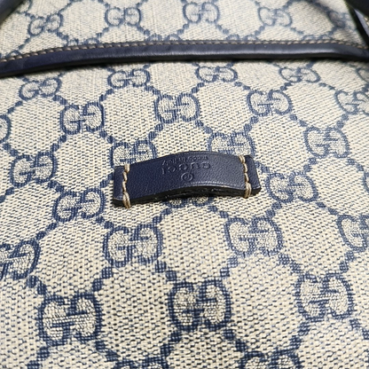 GUCCI Tote bag Beige Coated Canvas Monogram Single Shoulder Bag Handbag Crossbody Silver Hardware Removable shoulder strap-(SKU)-957584029