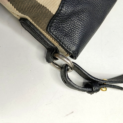 BURBERRY Beige Fabric Crossbody Bag Golden hardware Removable shoulder strap-(SKU)-955688405