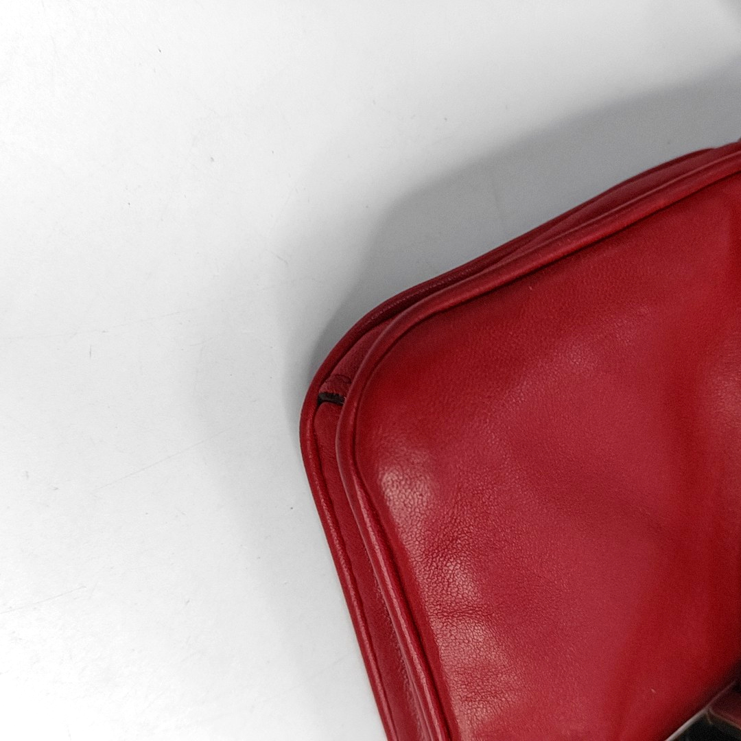 Miu Miu mini Red Calf Leather Crossbody Shoulder Bag Tote Silver Hardware Removable shoulder strap-(SKU)-956465085