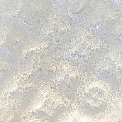 LOUIS VUITTON COUSSIN Small White Lamb Skin Embossed Crossbody Shoulder Bag Gold Hardware 2 Removable Straps-(SKU)-969252517