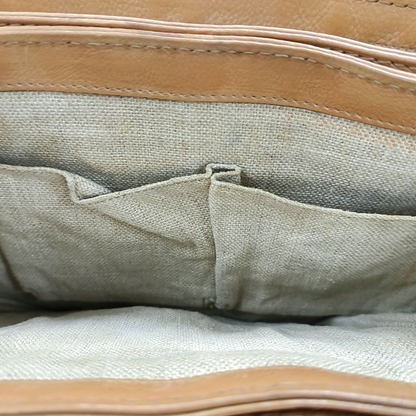 GUCCI Trunk Brown Canvas Old Flower Single Shoulder Bag Tote Bag Golden hardware-(SKU)-13447280