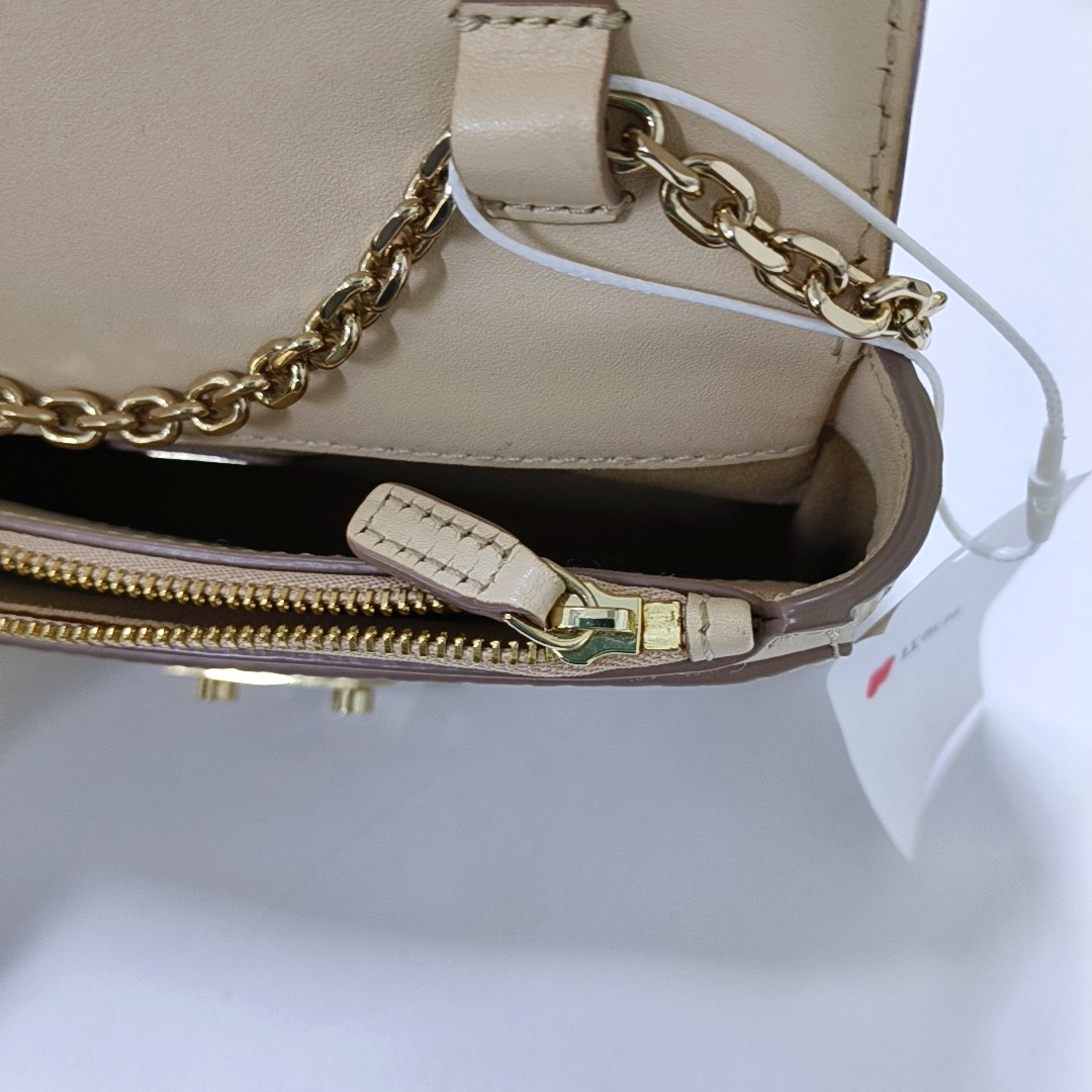 MCM MILLIE  Khaki coated canvas monogram laurel buckle shoulder bag/crossbody bag Golden hardware Removable shoulder strap-(SKU)-942977420