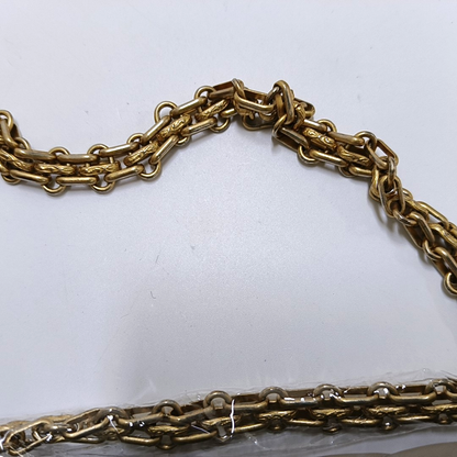 CHANEL 2.55 Grey Caviar Leather V-Shape Shoulder Bag with Gold Hardware, 27 Clasps-(SKU)-964136214