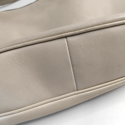 GUCCI White Cowhide Single Shoulder Bag Tote Golden hardware-(SKU)-944843713
