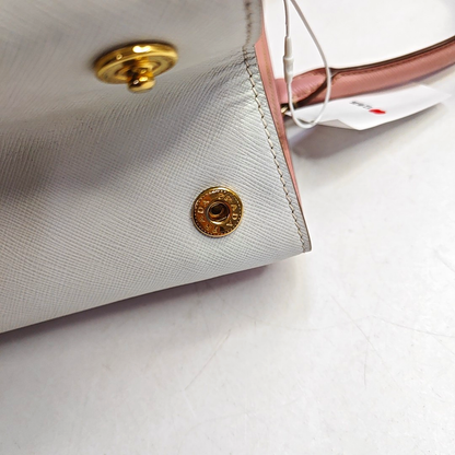 PRADA Tote bag Pink Calfskin Logo Tote Bag Golden hardware-(SKU)-958685441