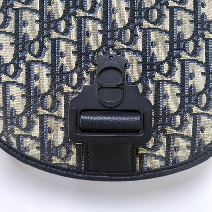 DIOR Gallop Black Canvas Monogram Crossbody Bag Single Shoulder Bag Removable Shoulder Straps-(SKU)-955894227