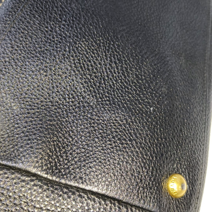PRADA Tote bag Black Leather Handbag Crossbody Shoulder Bag Golden hardware-(SKU)-932708963