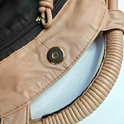 LOEWE Aire Nude pink cowhide handbag shoulder bag Golden hardware-(SKU)-14207902