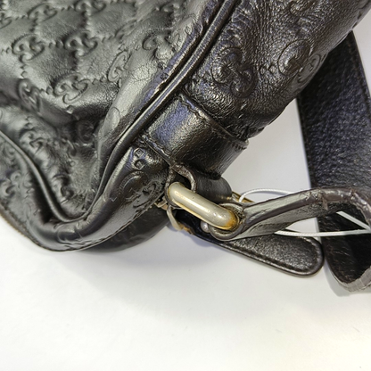 GUCCI GG Imprime Brown Leather Vintage Shoulder and Crossbody Bag Golden hardware-(SKU)-953018922