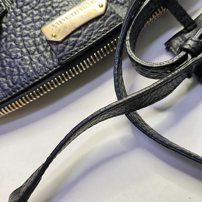 BURBERRY Sartorial Orchard Black Cowhide Single Shoulder Bag Tote Bag Golden hardware Removable shoulder strap-(SKU)-947701132