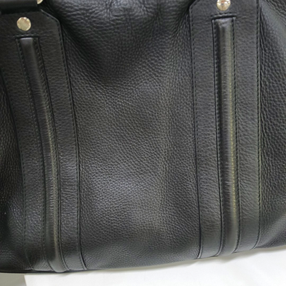GUCCI Black Leather Single Shoulder Bag Handbag Crossbody Silver Hardware Removable shoulder strap-(SKU)-953641445