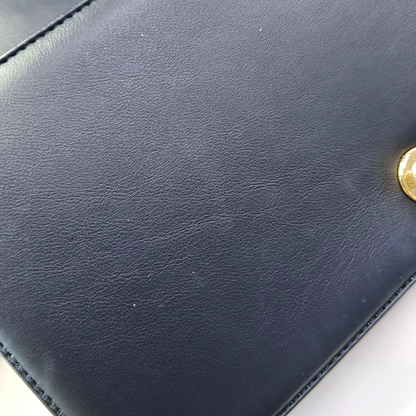 CHANEL BOY CHANEL Medium Deep Blue Leather Grained Crossbody Bag Single Shoulder Bag with Gold Hardware 25 opening Removable Strap-(SKU)-957834137