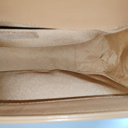 CHANEL BOY CHANEL Medium Brown Patent Leather Quilted Shoulder Bag Crossbody Bag with Detachable Strap Gold Hardware 22 Compartments-(SKU)-971345754