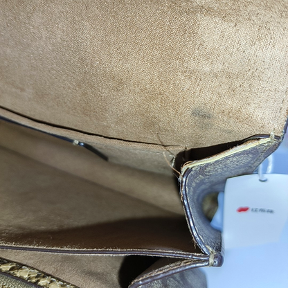 COACH KLARE Beige Leather Old Flower Embossed Crossbody Bag Shoulder Bag Golden hardware-(SKU)-942136285