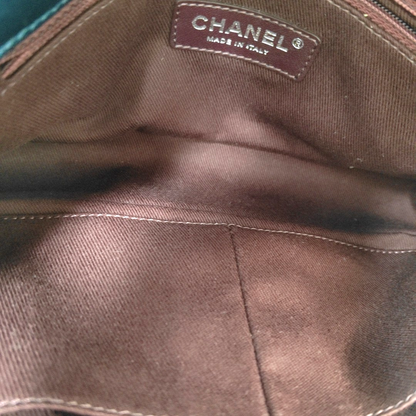 CHANEL CLASSIC FLAP Medium Dark Blue Calfskin Quilted Matelassé Shoulder Bag Rutenium Hardware 22 Clasp-(SKU)-946830693