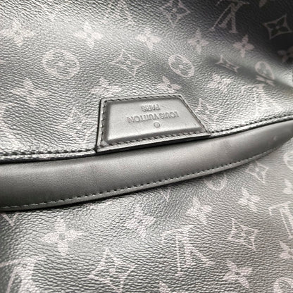 LOUIS VUITTON DISCOVERY Dark Gray Coated Canvas Monogram Print Backpack Tote Bag Silver Hardware-(SKU)-970206573