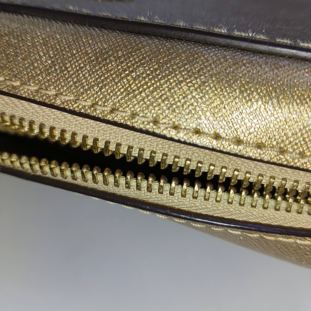 MICHAEL KORS Camera Bag Medium size Champagne Leather Embossed Crossbody Bag Single Shoulder Bag Golden hardware-(SKU)-937395543