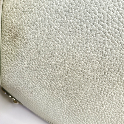 MCM Gray Fabric Jacquard Single Shoulder Bag Silver Hardware-(SKU)-943696572