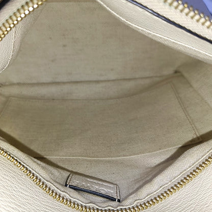 LOEWE Puzzle Small White Lamb Skin Geometric Shoulder Bag Crossbody Tote with Removable Strap-(SKU)-966123695