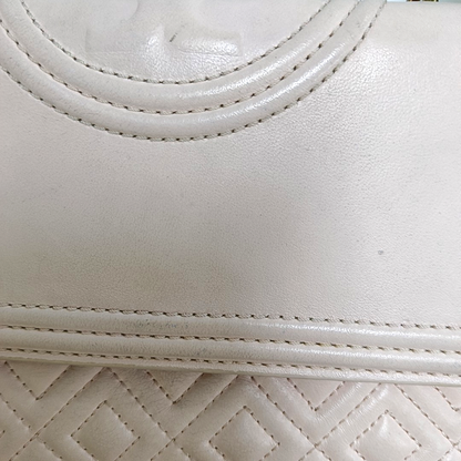 TORY BURCH Fleming Small size Pink Sheepskin Quilted Crossbody Bag Single Shoulder Bag Golden hardware-(SKU)-942795679
