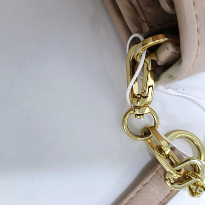 TORY BURCH Britten Light Pink Leather Crossbody Bag Single Shoulder Bag Silver Hardware Removable shoulder strap-(SKU)-942795681