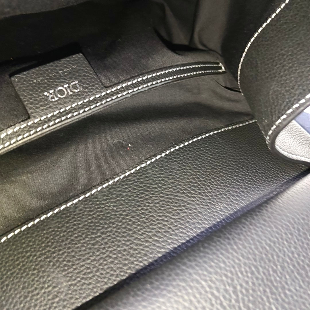 DIOR Gallop Large Black Cowhide Backpack-(SKU)-967207446