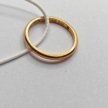 De Beers DB Classic 欧code47code 玫瑰金色18K玫瑰金戒指-(SKU)-942777322