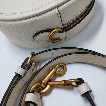 COACH White Leather Single Shoulder Bag Removable shoulder strap-(SKU)-940161212