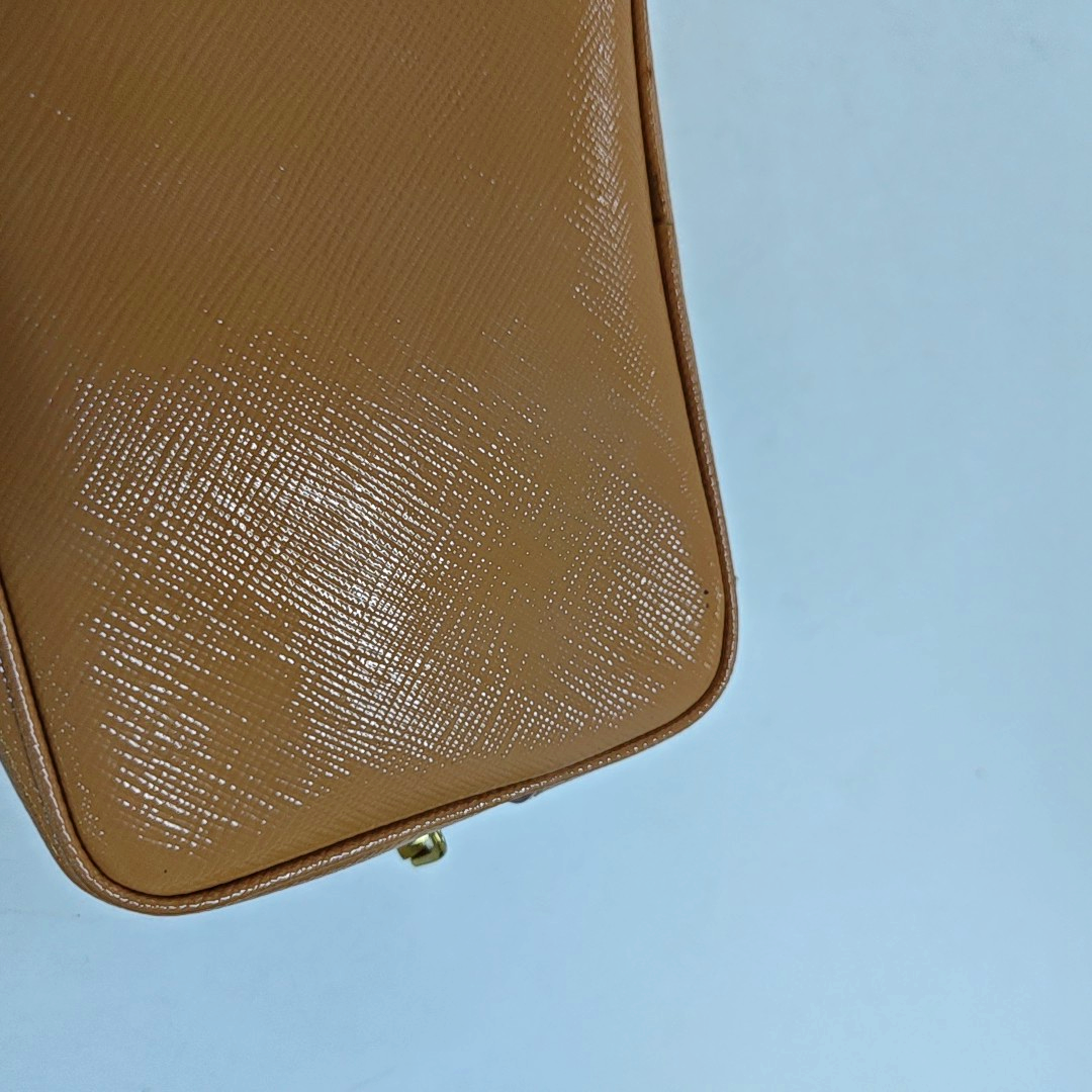 PRADA Camera Bag Yellow leather textured crossbody shoulder tote Golden hardware Removable shoulder strap-(SKU)-949502121
