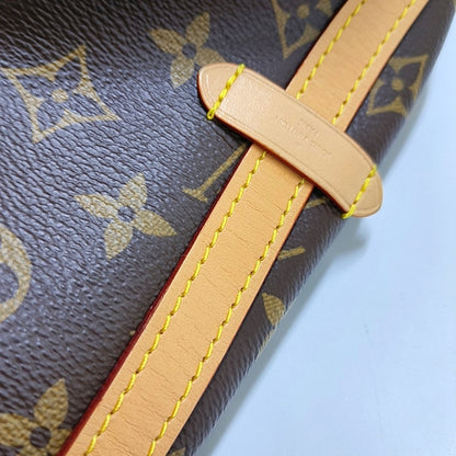 LOUIS VUITTON CARRYALL Medium Brown Coated Canvas Monogram Shoulder Bag Tote Bag Golden Hardware Removable Shoulder Strap-(SKU)-968874319