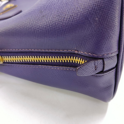 PRADA Promenade Purple Cowhide Logo Monogram Crossbody Shoulder Bag Single Shoulder Bag Golden hardware-(SKU)-950771962