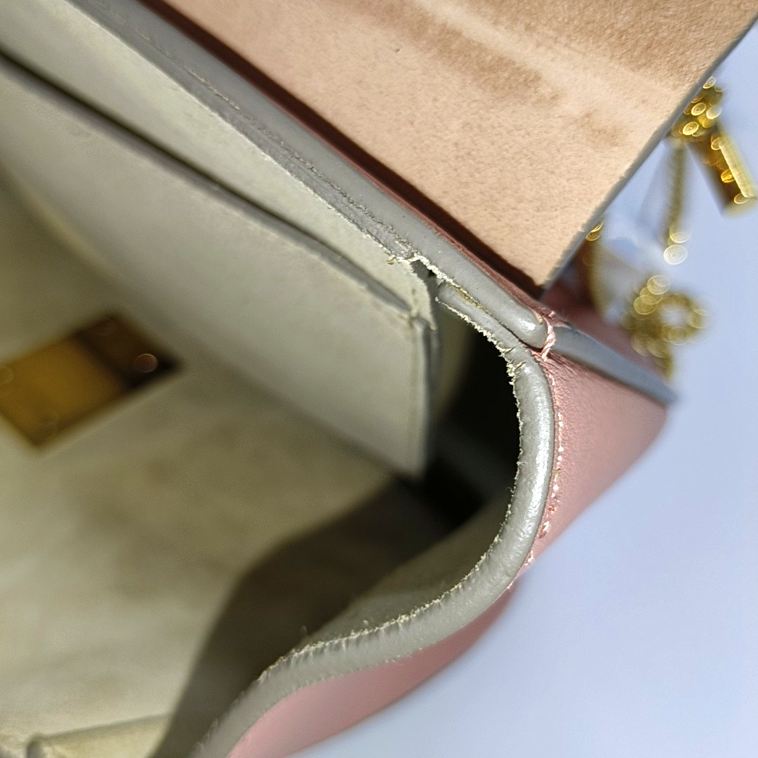 Chloé Drew Medium size Pink Suede Piggy Bank Bag Crossbody Bag Shoulder Bag Golden hardware Removable shoulder strap-(SKU)-13484103