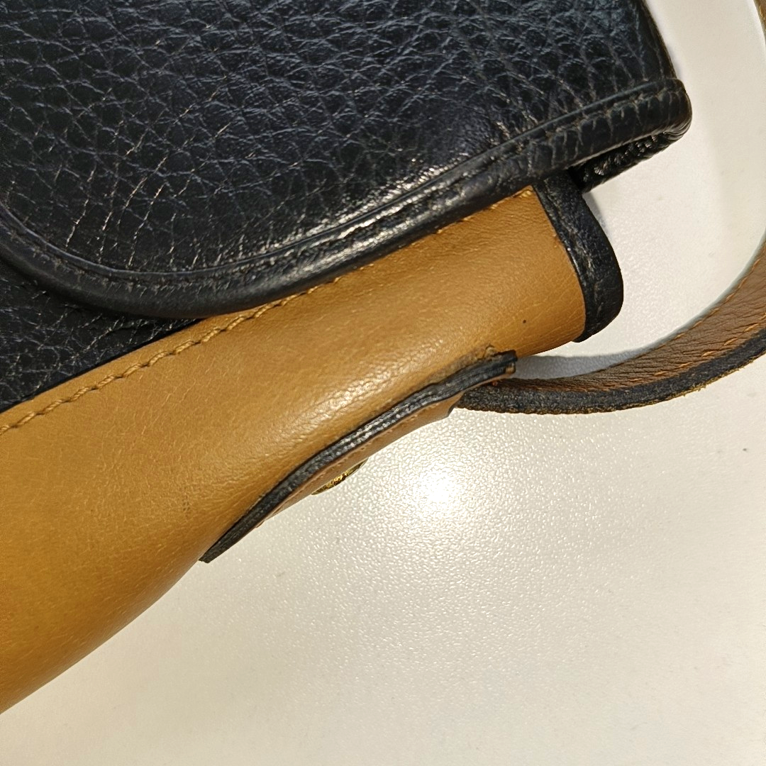 DIOR Color block cowhide shoulder bag crossbody bag Golden hardware-(SKU)-14276668
